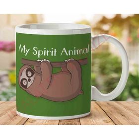 My Spirit Animal Tembel Hayvan Baskılı Kupa