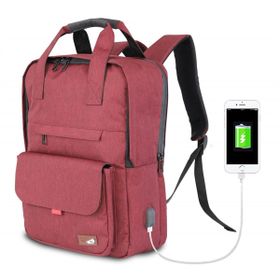 My Valice 1205 Bordo Smart Bag Usb Şarj Girişli Akıllı Sırt Çantası