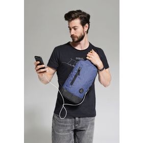My Valice 1501 Lacivert Smart Bag Usbli Çapraz Göğüs Çantası