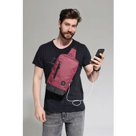 My Valice 1501 Siyah Smart Bag Usbli Çapraz Göğüs Çantası