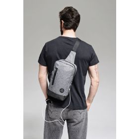 My Valice 1501 Siyah Smart Bag Usbli Çapraz Göğüs Çantası