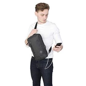 My Valice 1501 Siyah Smart Bag Usbli Çapraz Göğüs Çantası