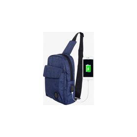 My Valice 1505 Lacivert Smart Bag Usbli Çapraz Göğüs Çantası