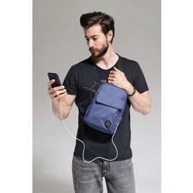 My Valice 1505 Lacivert Smart Bag Usbli Çapraz Göğüs Çantası