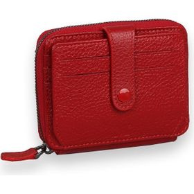 My Valice 1816 Kırmızı Unisex Hakiki Deri Cüzdan ve Kartlık