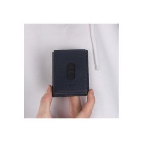 My Valice 1819 Lacivert Unisex Hakiki Deri Cüzdan Ve Kartlık