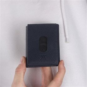 My Valice 1819 Lacivert Unisex Hakiki Deri Cüzdan Ve Kartlık