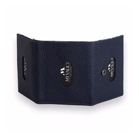 My Valice 1819 Lacivert Unisex Hakiki Deri Cüzdan Ve Kartlık