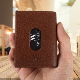 My Valice 1819 Taba Unisex Hakiki Deri Cüzdan Ve Kartlık