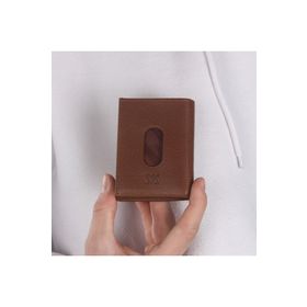 My Valice 1819 Taba Unisex Hakiki Deri Cüzdan Ve Kartlık