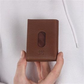 My Valice 1819 Taba Unisex Hakiki Deri Cüzdan Ve Kartlık