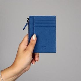 My Valice 1823 Saks Mavi Unisex Hakiki Deri Cüzdan ve Kartlık