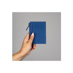 My Valice 1823 Saks Mavi Unisex Hakiki Deri Cüzdan ve Kartlık