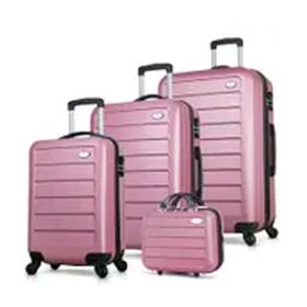 My Valice Diamond Abs 4'lü Rose Gold Travel Valiz Seti