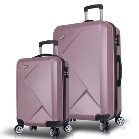 My Valice Diamond ABS Rose Gold Kabin ve Büyük Boy Valiz Seti