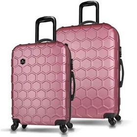 My Valice Honey Abs Orta ve Büyük Rose Gold 2'lü Valiz Seti