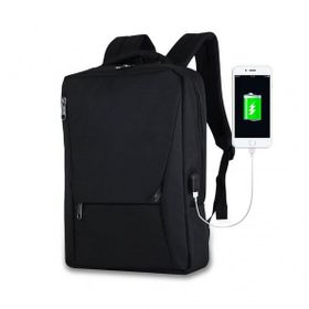 My Valice Smart Bag Active Usb Şarj Girişli Slim Siyah Notebook Sırt Çantası