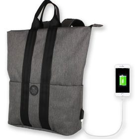 My Valice Smart Bag Elegant Usb Şarj Girişli Füme Laptop Bölmeli Notebook Sırt Çantası
