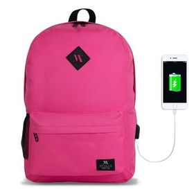 My Valice Smart Bag Specta Usb Şarj Girişli Akıllı Pembe Sırt Çantası