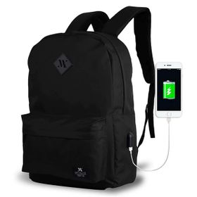 My Valice Smart Bag Specta Usb Şarj Girişli Akıllı Siyah Sırt Çantası