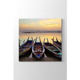 Myanmar Ahşap Tekne Tablosu