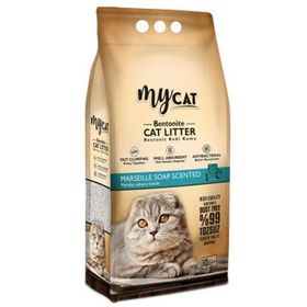 Mycat 5 lt Bentonit Marsilya Sabun Kokulu İnce Taneli Kedi Kumu