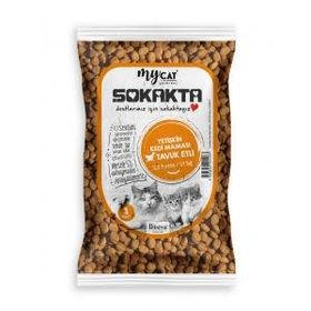 MyCat Sokakta 1 kg Tavuk Etli Yetişkin Kedi Maması