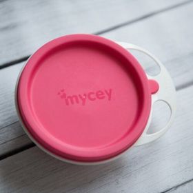 Mycey Kapaklı Pembe Mama Tabağı