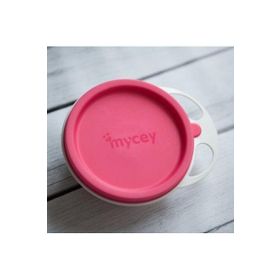 Mycey Kapaklı Pembe Mama Tabağı