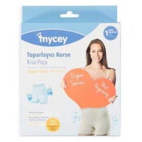 Mycey Kısa Paça Ekru Doğum Sonrası Toparlayıcı Korse