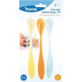 Mycey MC7191 Uzun Saplı 3'lü Beslenme Kaşığı