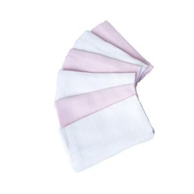 Mycey Müslin Pembeli Kumaş 6'lı Set Ağız Bezi