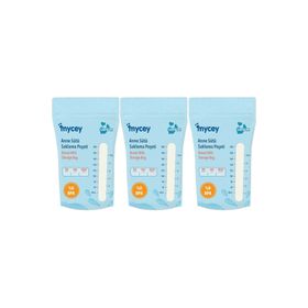 Mycey Tekli 3x25'li Paket Anne Sütü Süt Saklama Poşeti