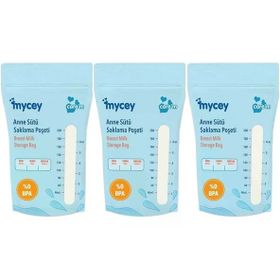 Mycey Tekli 3x25'li Paket Anne Sütü Süt Saklama Poşeti