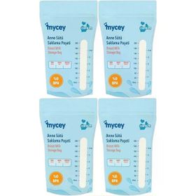 Mycey Tekli 4x25'li Paket Anne Sütü Süt Saklama Poşeti