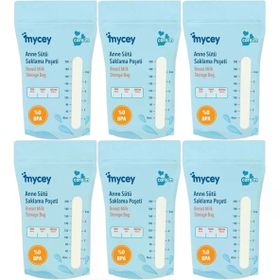 Mycey Tekli 6x25'li Paket Anne Sütü Süt Saklama Poşeti