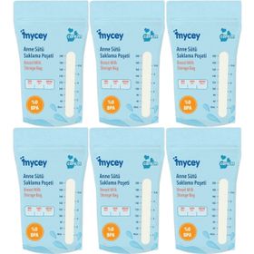 Mycey Tekli 6x25'li Paket Anne Sütü Süt Saklama Poşeti