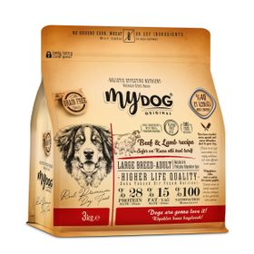 Mydog 3 kg Low Grain Sığır ve Kuzu Etli Large Breed-Büyük Irk Yetişkin Köpek Maması