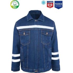 MyForm 3110 Sona Denim Kot Kapitoneli İş Montu