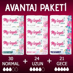 Myleydi Ultra Normal 30+Gece 21+Uzun 24 Adet Avantaj Paketi