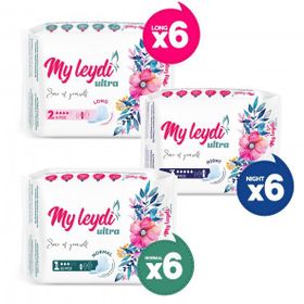 MyLeydi Ultra Normal 60+Gece 42+Uzun 18x48 Adet Aile Paketi
