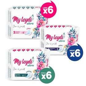 Myleydi Ultra Normal 60+Gece 42+Uzun 48 Adet Aile Paketi