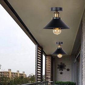 Mylights 23 cm Retro Rustik Plofonyer Tavan Rustik vize Metal Avize