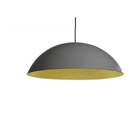 Mylights 60 cm Beyaz İçi Altın Yüksek Tavan Retro Rustik Metal Sarkıt Avize
