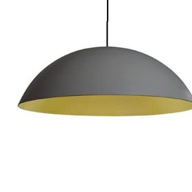 Mylights 60 cm Beyaz İçi Altın Yüksek Tavan Retro Rustik Metal Sarkıt Avize