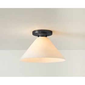 Mylights Beyaz 22 cm Camlı Cap Opal Camlı Plofonyer Tavan Aramtür Avize