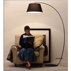 Mylights C Kumaş Başlık Harektli Başlık Yerden Aydınlatma Köşe Lambası Lambader