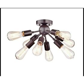 Mylights E27 Duylu Retro Sekizli Plofonyer Tavan Avize