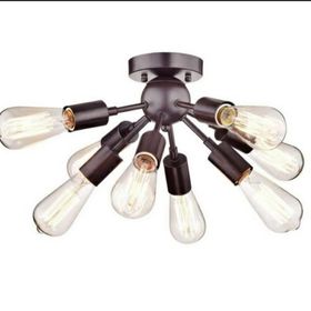 Mylights E27 Duylu Retro Sekizli Plofonyer Tavan Avize