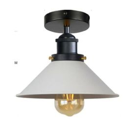 Mylights En 22 cm Retro Rustik Metal Vintage Tavan Avize Armatür